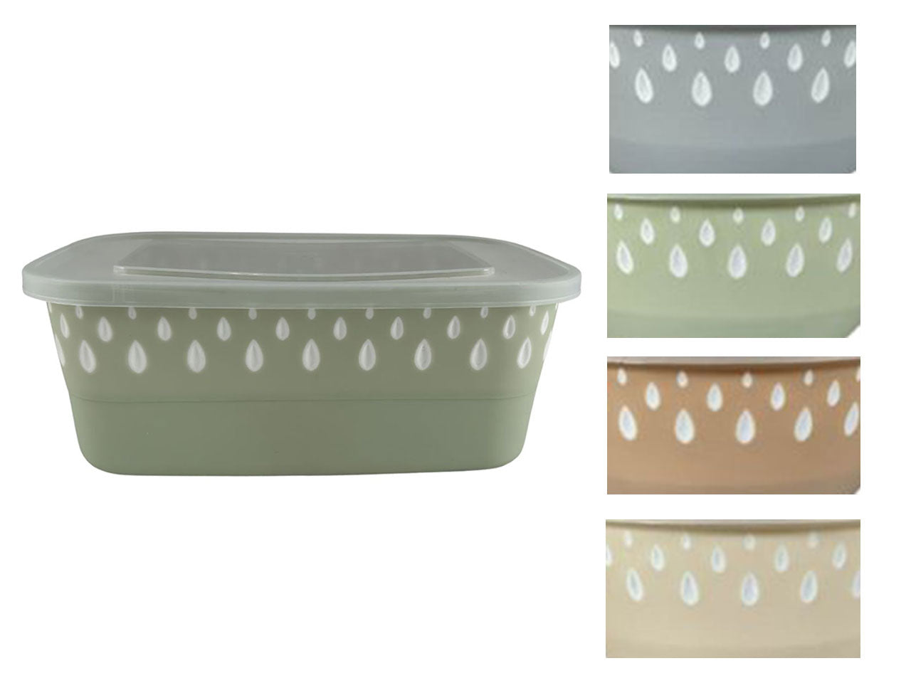 Contenitore con coperchio 25x20xh.10cm 2lt