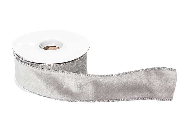 Nastro velluto 10x5cm grigio n14002