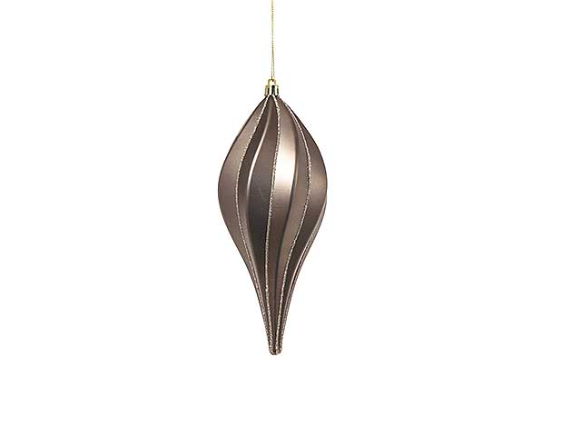 Pendente natalizio ornamento per albero grigio 20cm