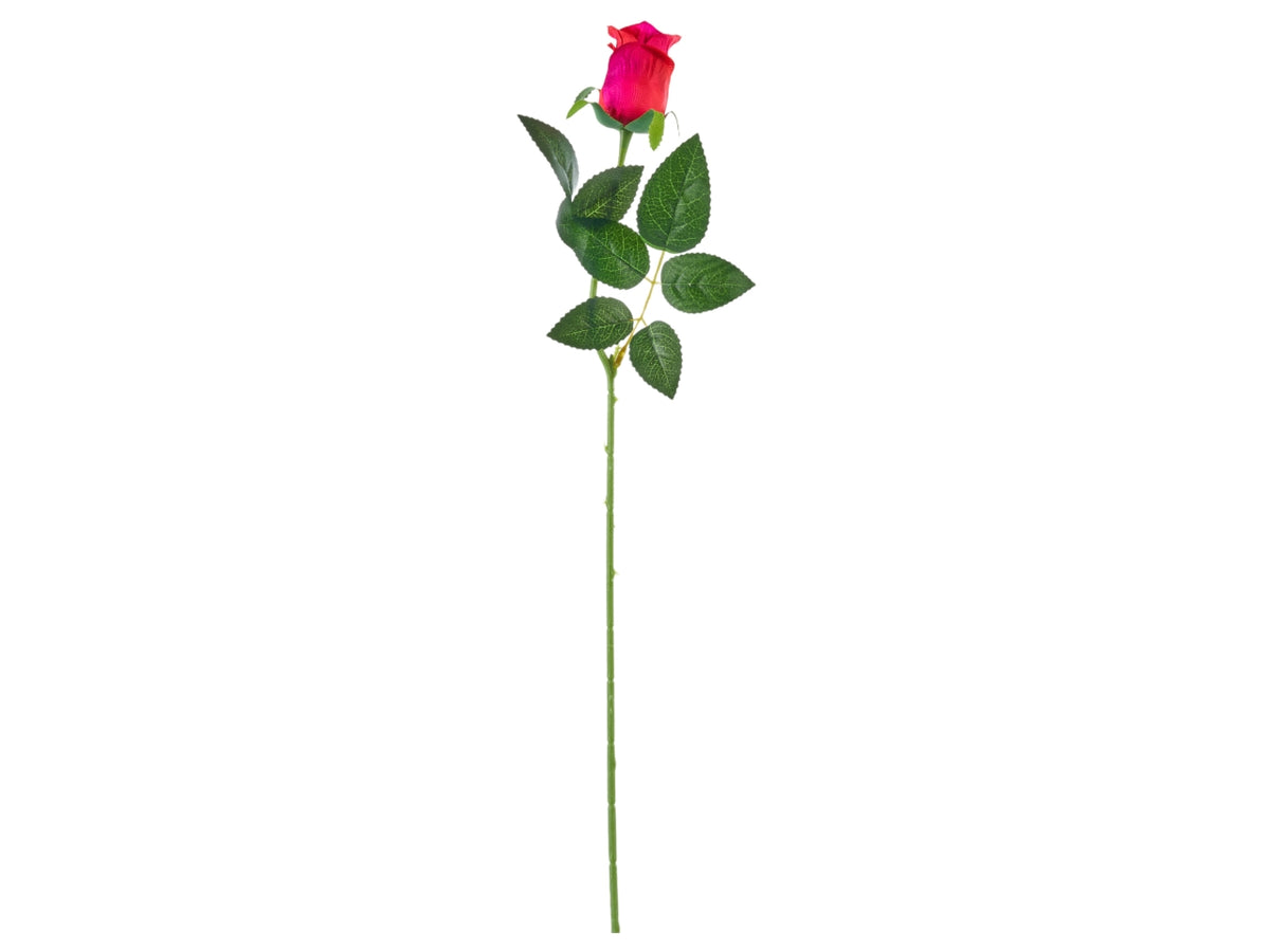 Rosa artificiale bocciolo in colori assortiti - 65 cm- Arpimex