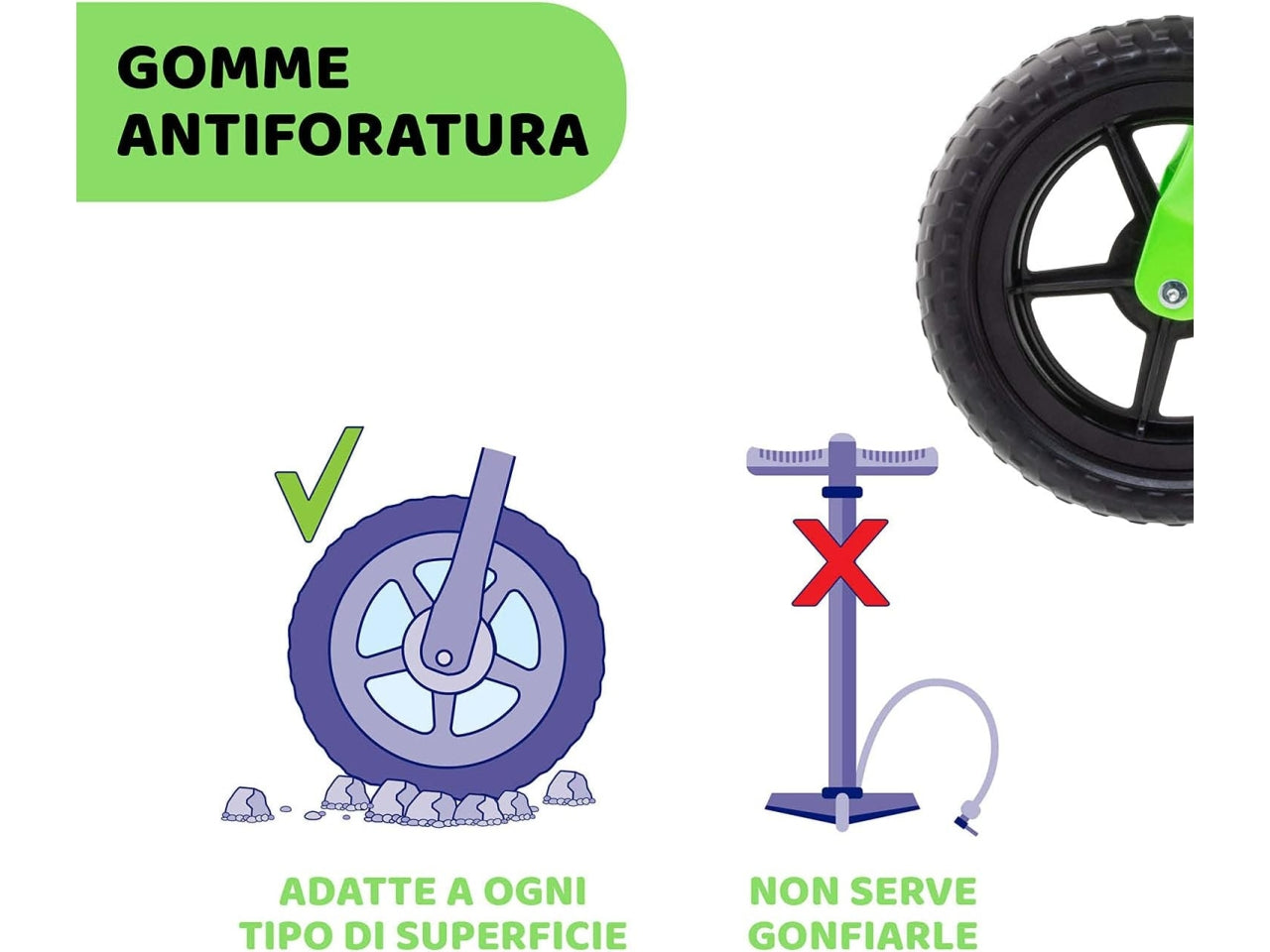 Chicco gioco balance bike green rocket