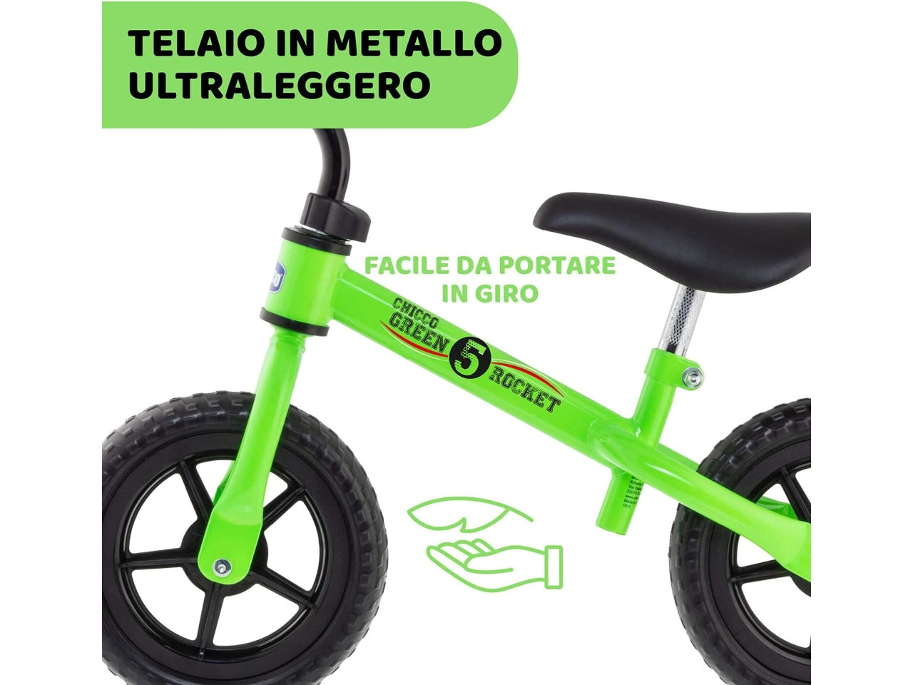 Chicco gioco balance bike green rocket