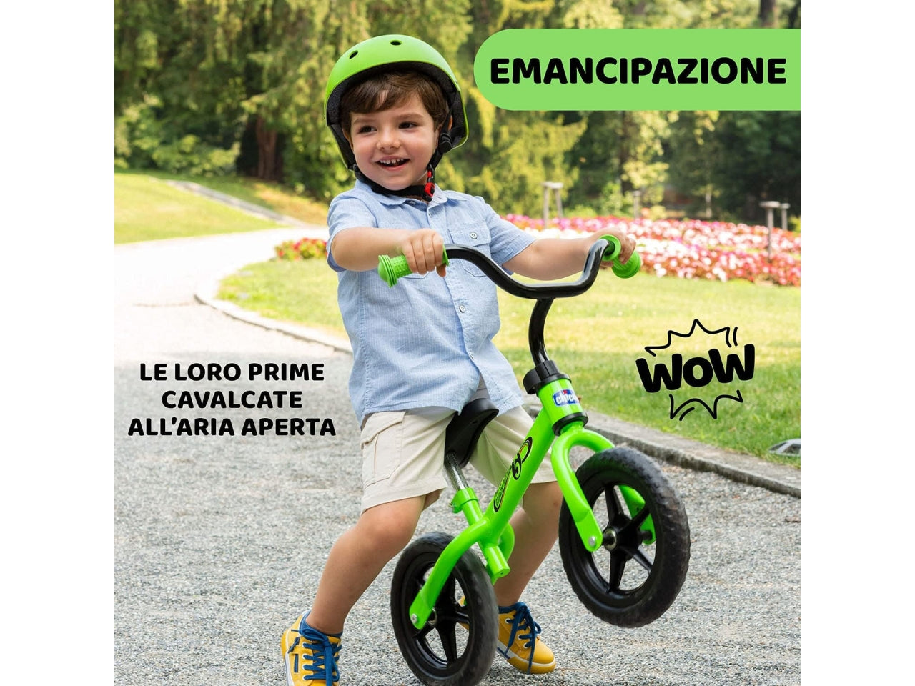 Chicco gioco balance bike green rocket
