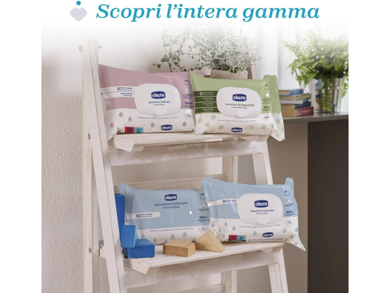 Nuove salviette con plaquette - confezione da 72 salviette, Adatto per 0+ mesi | Chicco$