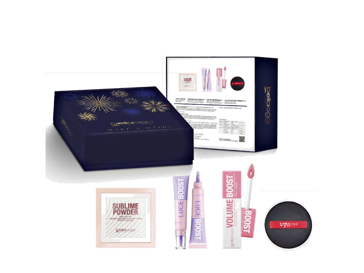 Bellaoggi coffret volume boost + luce boost + sublime powder shine control + powder puff, Genere: donna | Bellaoggi $