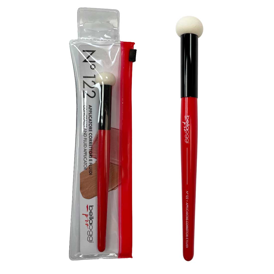 Bellaoggi applicatore correttore e fluidi n° 122, Colore: rosso, nero e bianco | Bellaoggi