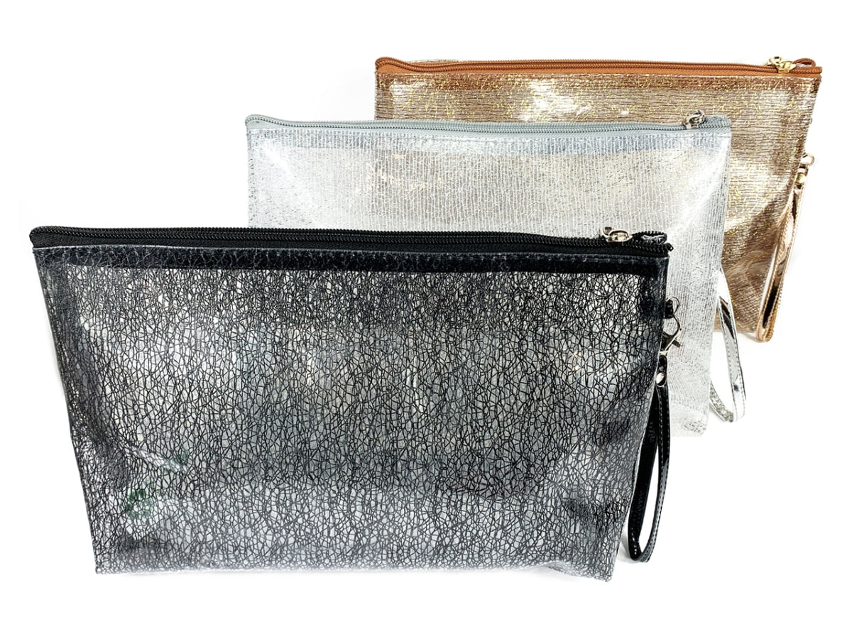 Beauty donna in plastica trasparente assortiti con polsiera, 30x19 cm - Le Kikke