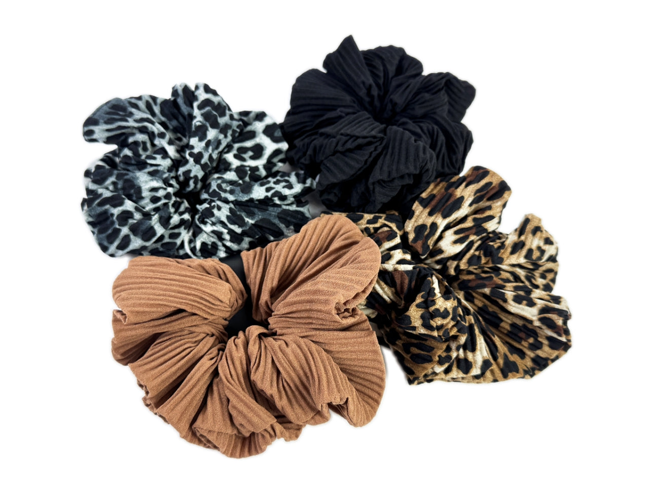 Scrunchies donna plisse' animalier