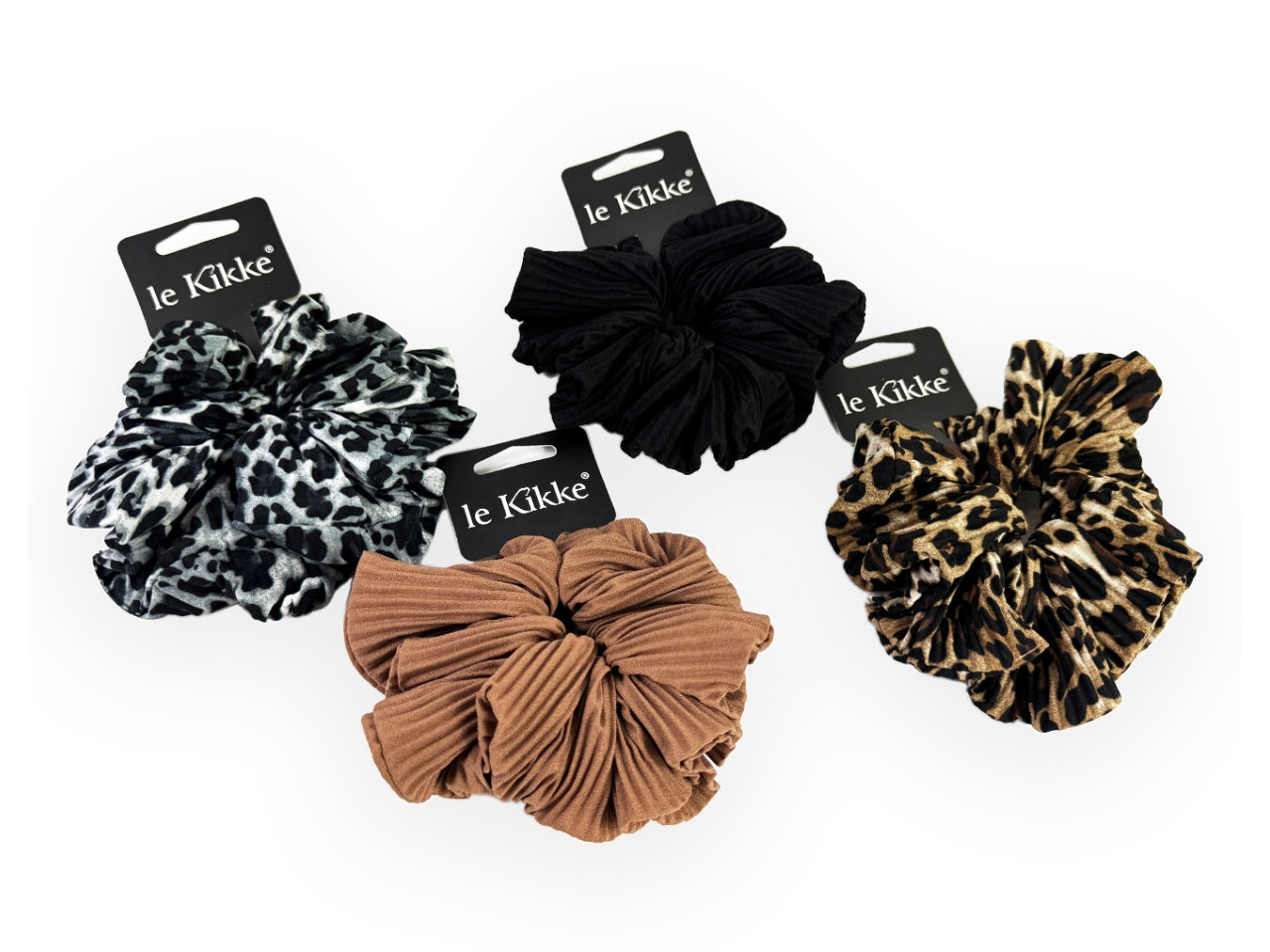 Scrunchies donna plisse' animalier