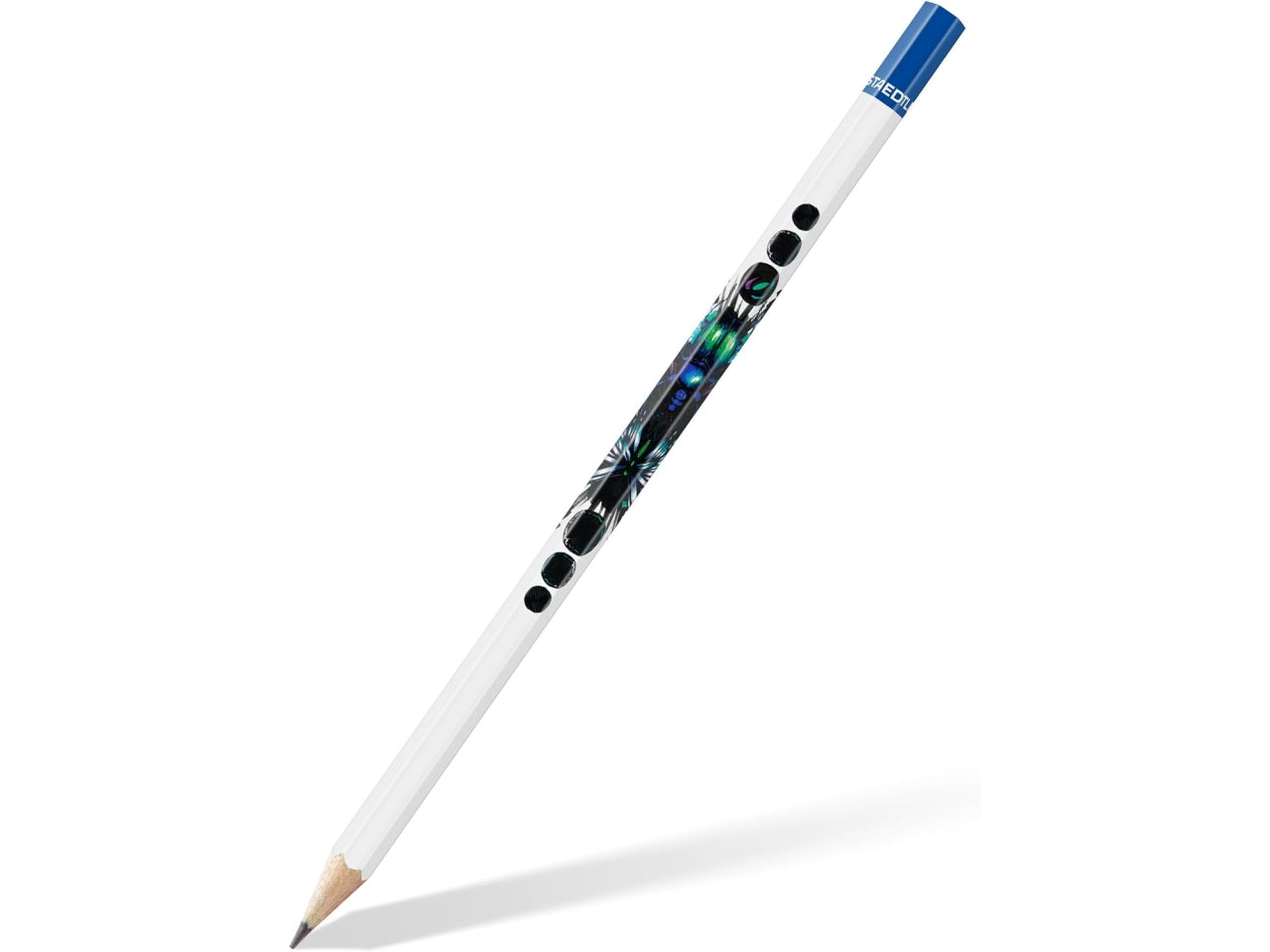 Set scuola di due matite HB, gomma nera, temperamatite 130 SBK2E1, nero e bianco - Staedtler