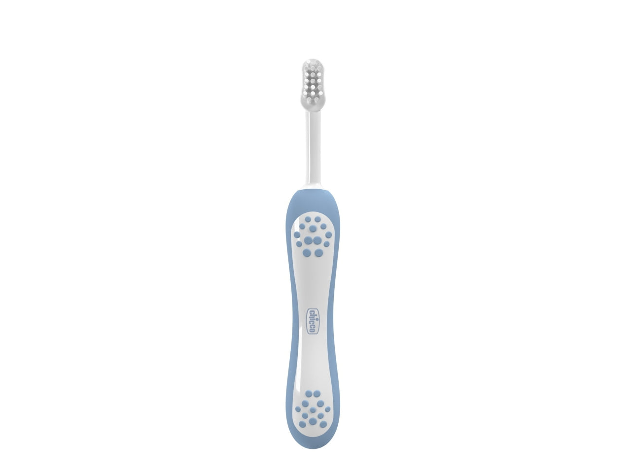 Spazzolino primi denti Oral Care Chicco con setole ultra morbide e impugnatura ergonomica azzurro, 6-36 mesi