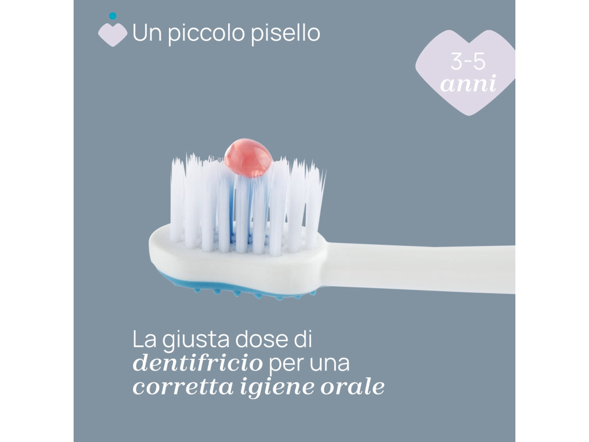 Spazzolino Hippo Oral Care Chicco con setole ultra sottili e impugnatura ergonomica azzurro, 3-6 anni