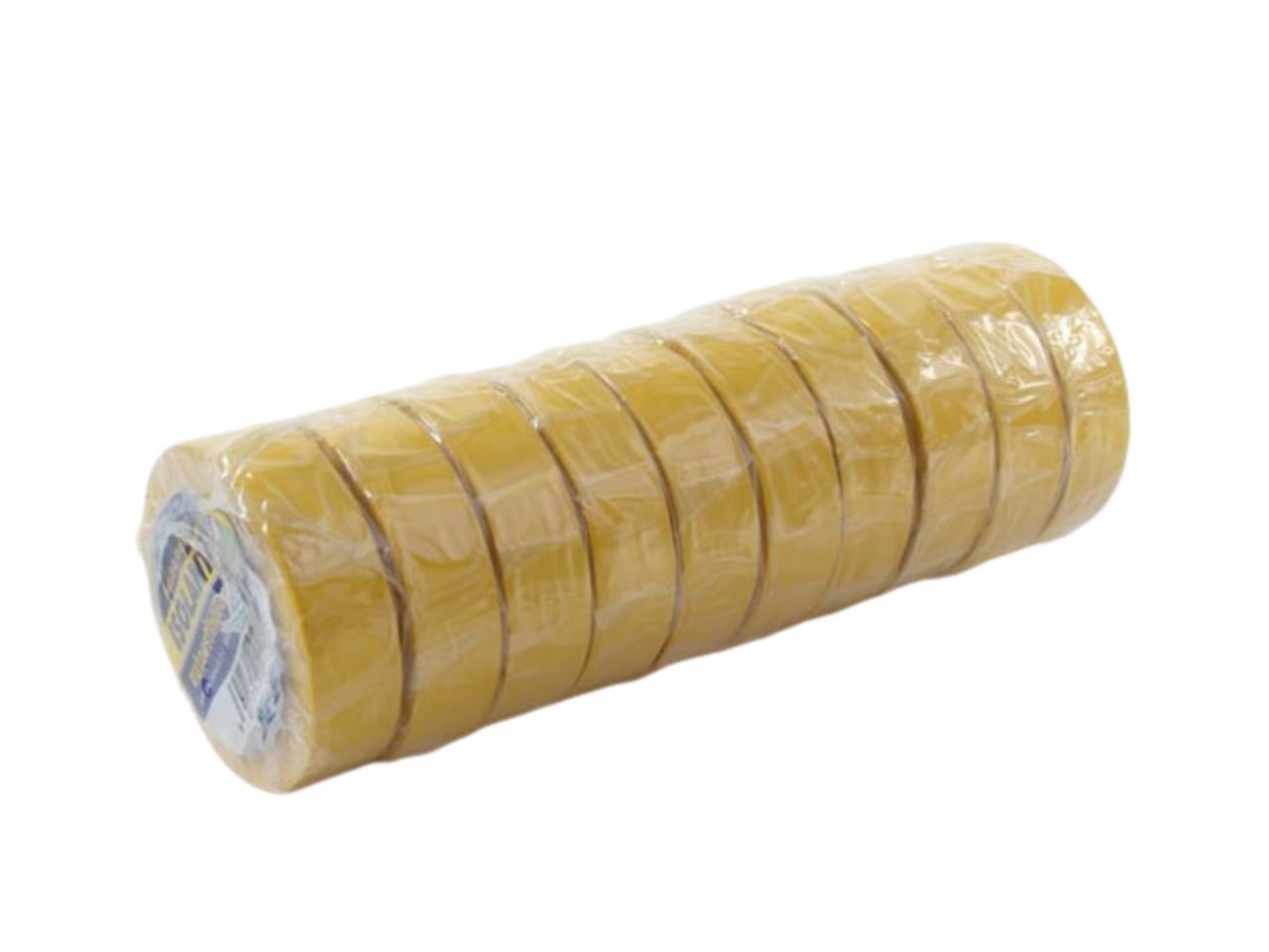 Scotch isolante vibac con supporto in pvc autoestinguente giallo h 15 mm l 10 mt