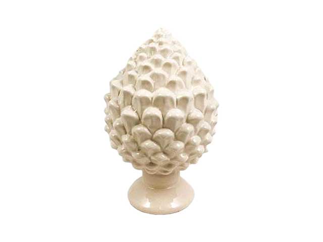 Pigna ceramica h24cm bianca 56008