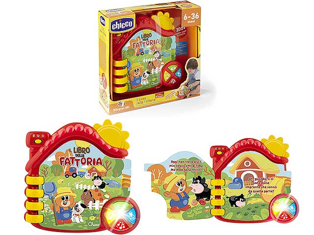 Chicco gioco abc farm book in lingua italiano inglese