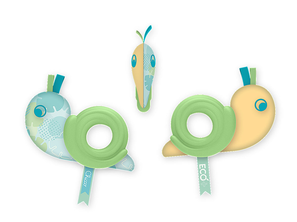 Chicco Peluche Baby Lumaca ECO+ Trillino in Tessuto $