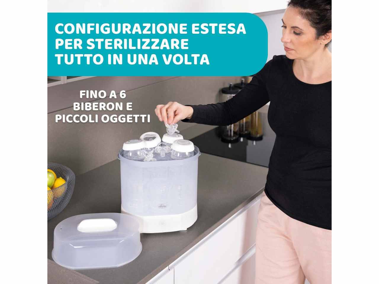 Chicco Sterilizzatore a vapore 3 in 1