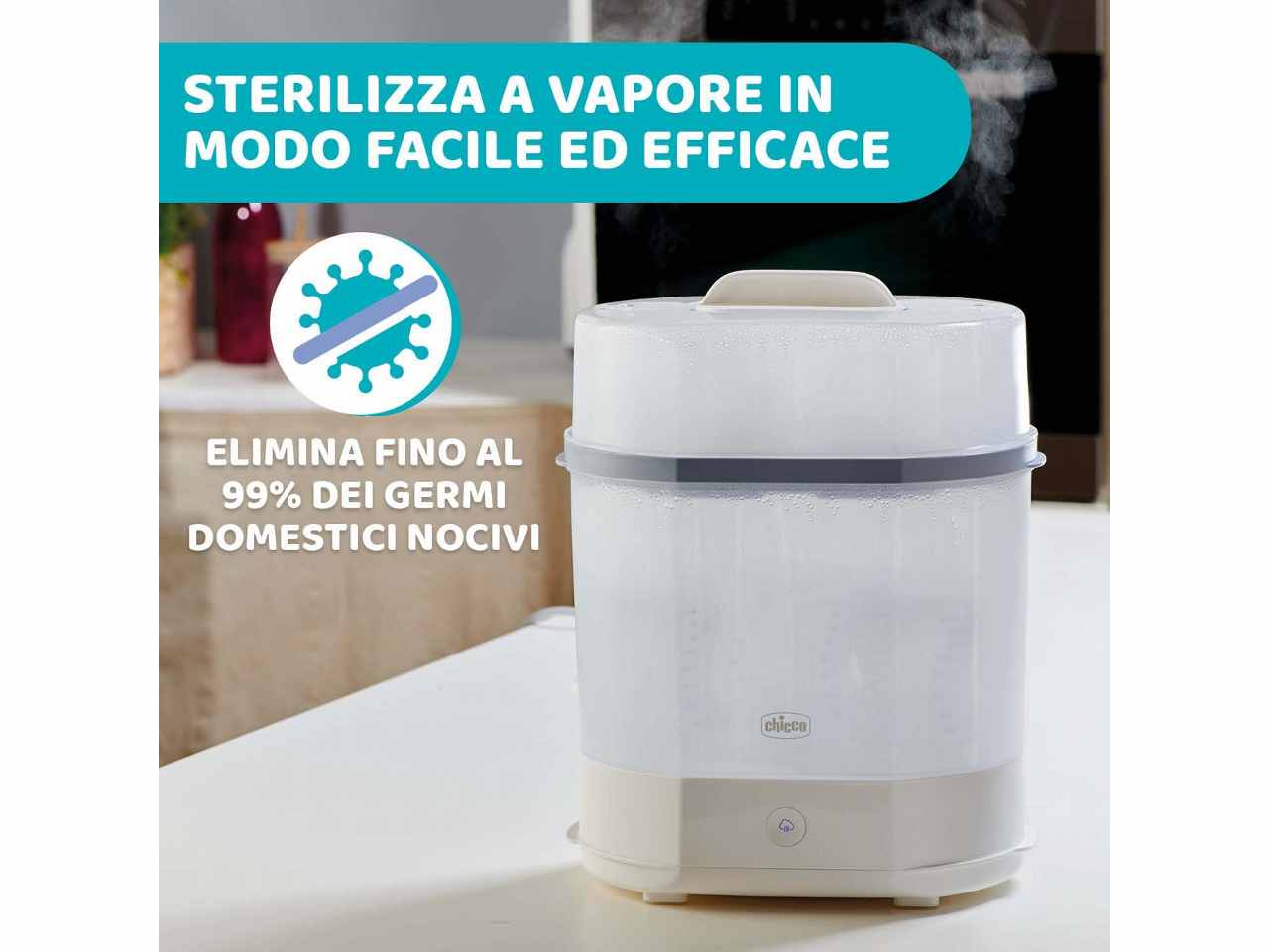 Chicco Sterilizzatore a vapore 3 in 1