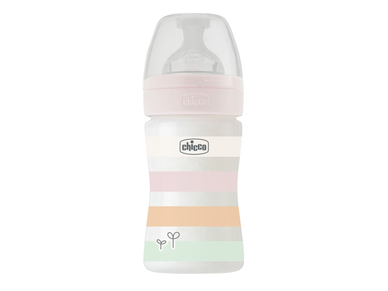 Chicco Biberon Benessere Flusso Lento Bianco con Tettarella Physio in Silicone 150 ml 0 Mesi+