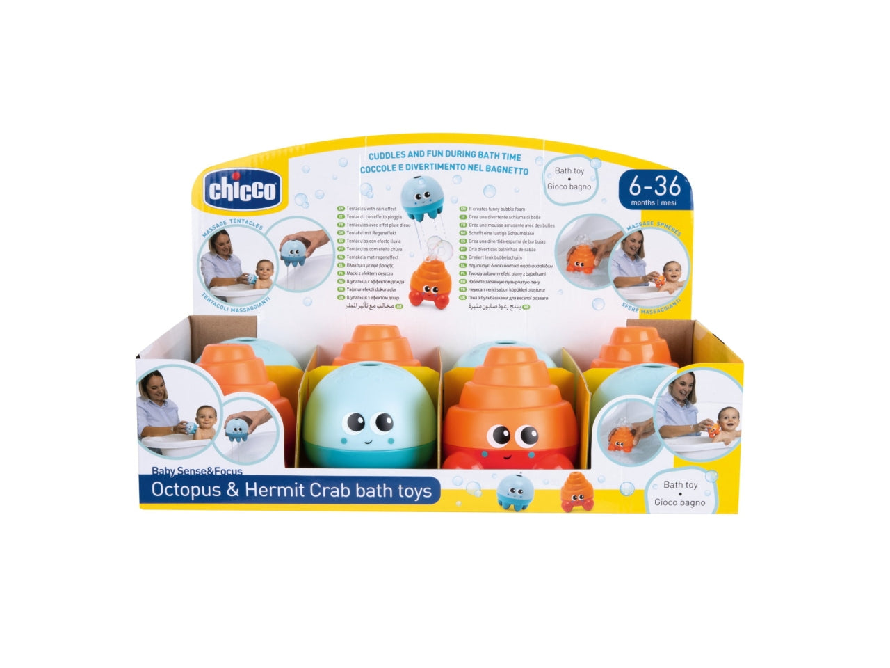 Gioco bagno polpo & paguro bagnetto $
