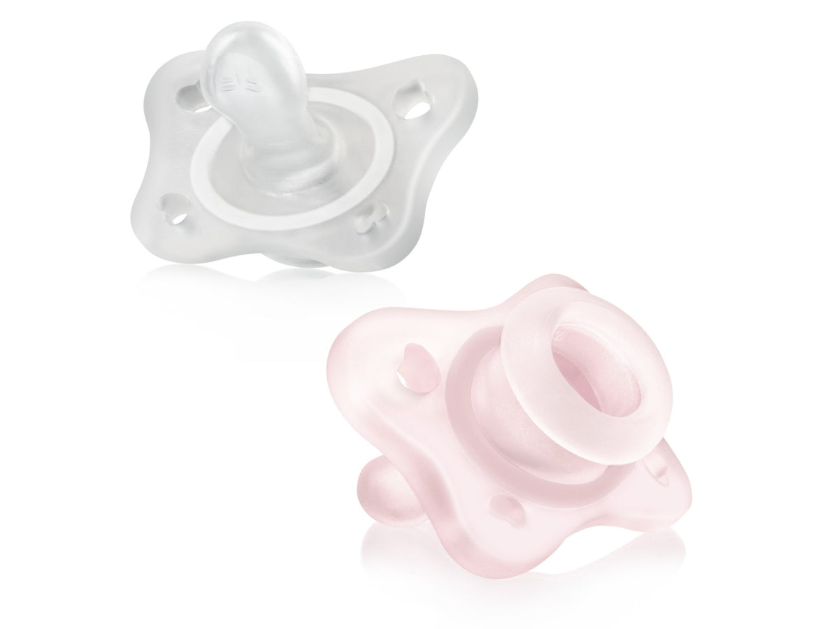 Mini gommotto rosa 0-2 mesi la confezione comprende 2 gommotti