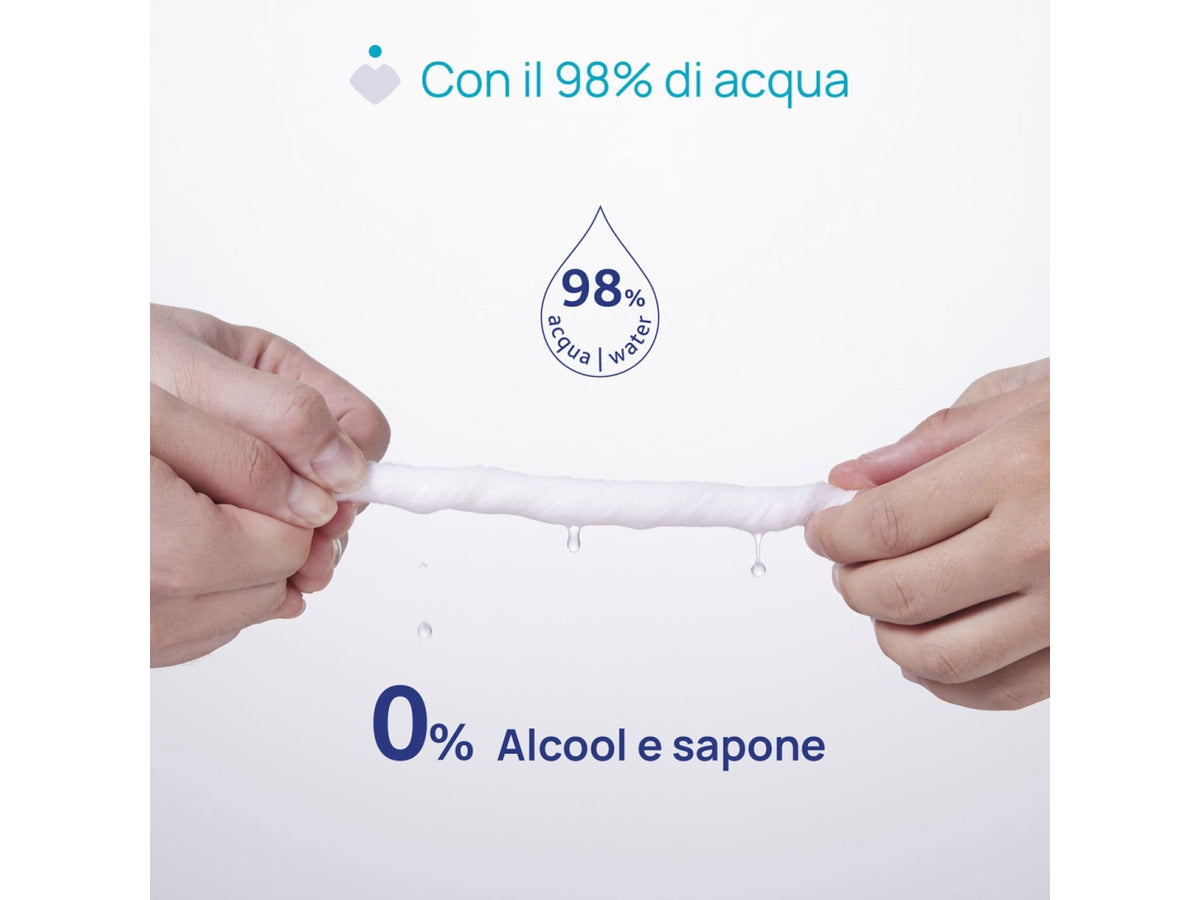 Salviette delicate Chicco in tessuto per pelli sensibili, 72 pezzi con coperchio apri e chiudi$