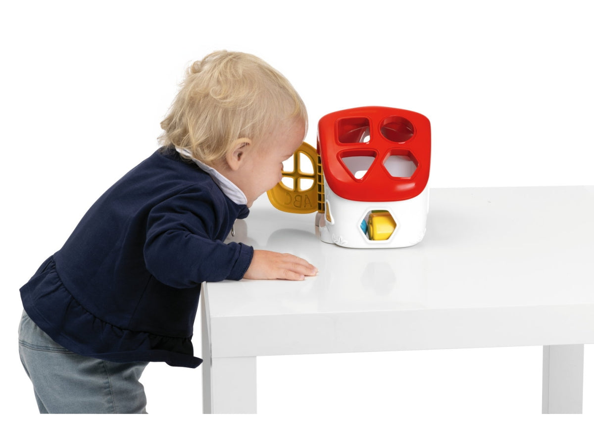 Chicco ABC Casetta Incastri - Multicolor, Plastica, Età 10-36 Mesi, Batterie Incluse, Dimensioni 19,2x15x16,8 cm $