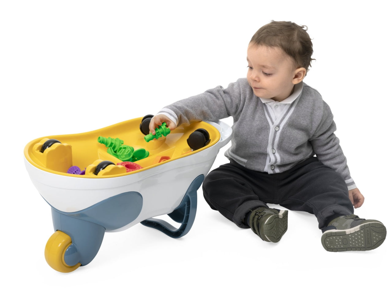 Chicco 3 in 1 Panda - Bianco e Blu in Plastica, Età 18 Mesi-3 Anni, Dimensioni 55x30,6x28 cm $