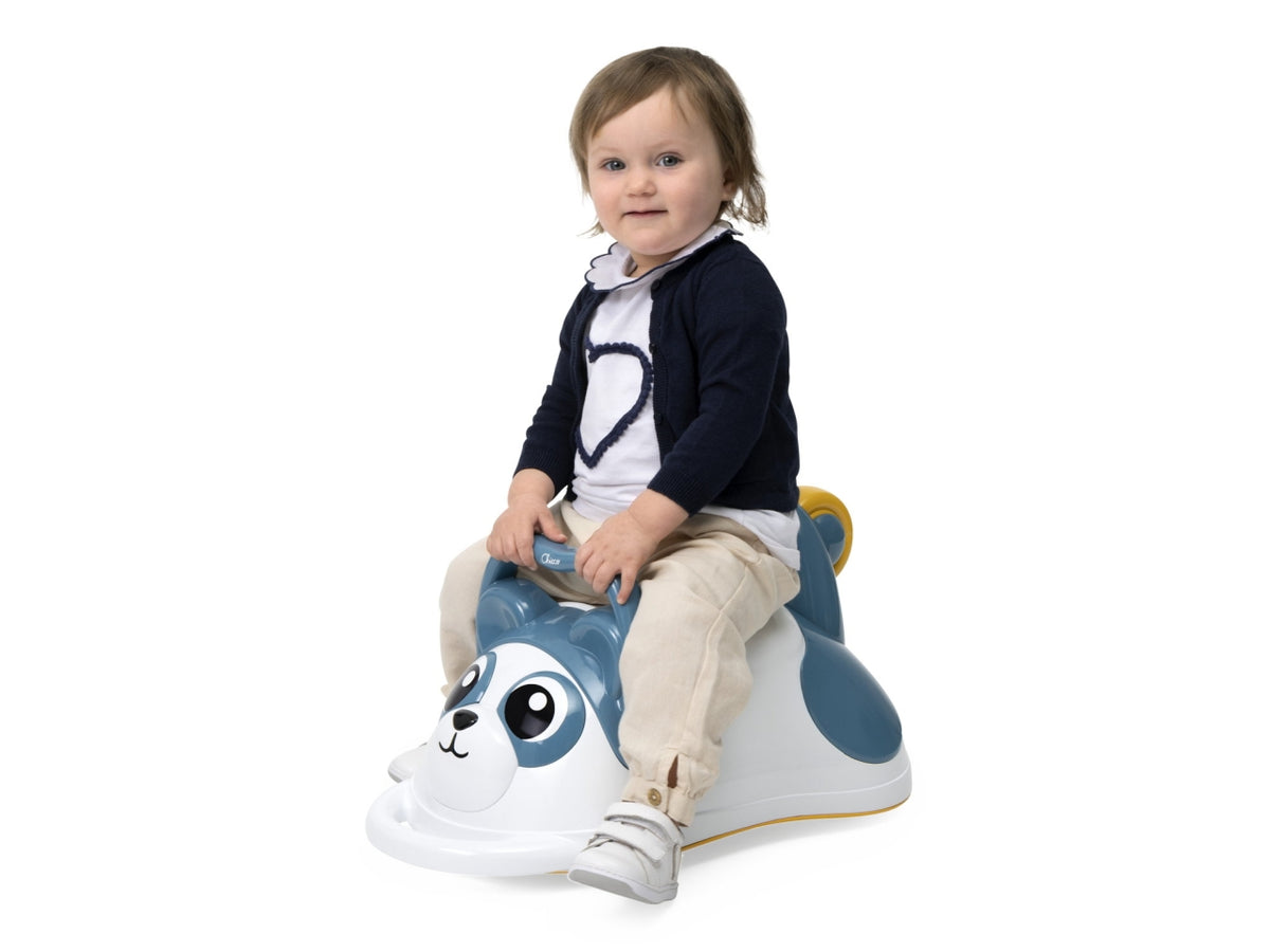 Chicco 3 in 1 Panda - Bianco e Blu in Plastica, Età 18 Mesi-3 Anni, Dimensioni 55x30,6x28 cm $