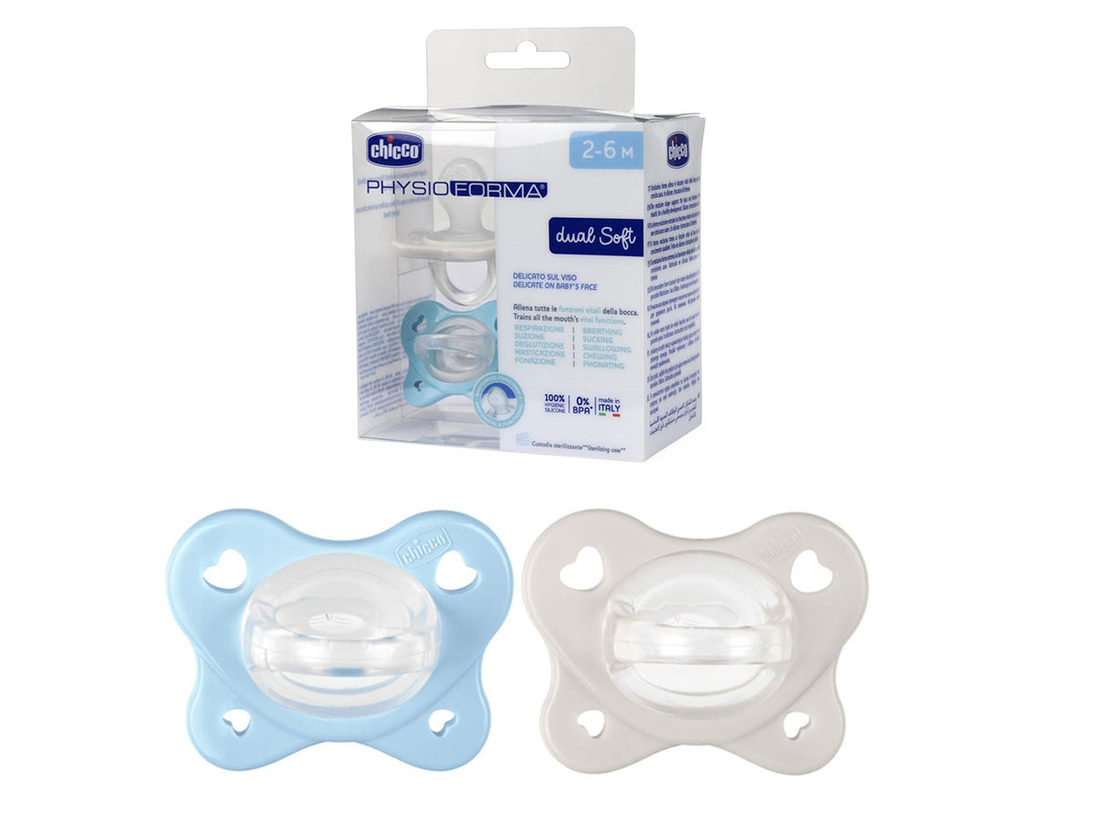 Succhietto gommotto PhysioForma Dual Soft 2-6M - 2 pezzi | Chicco