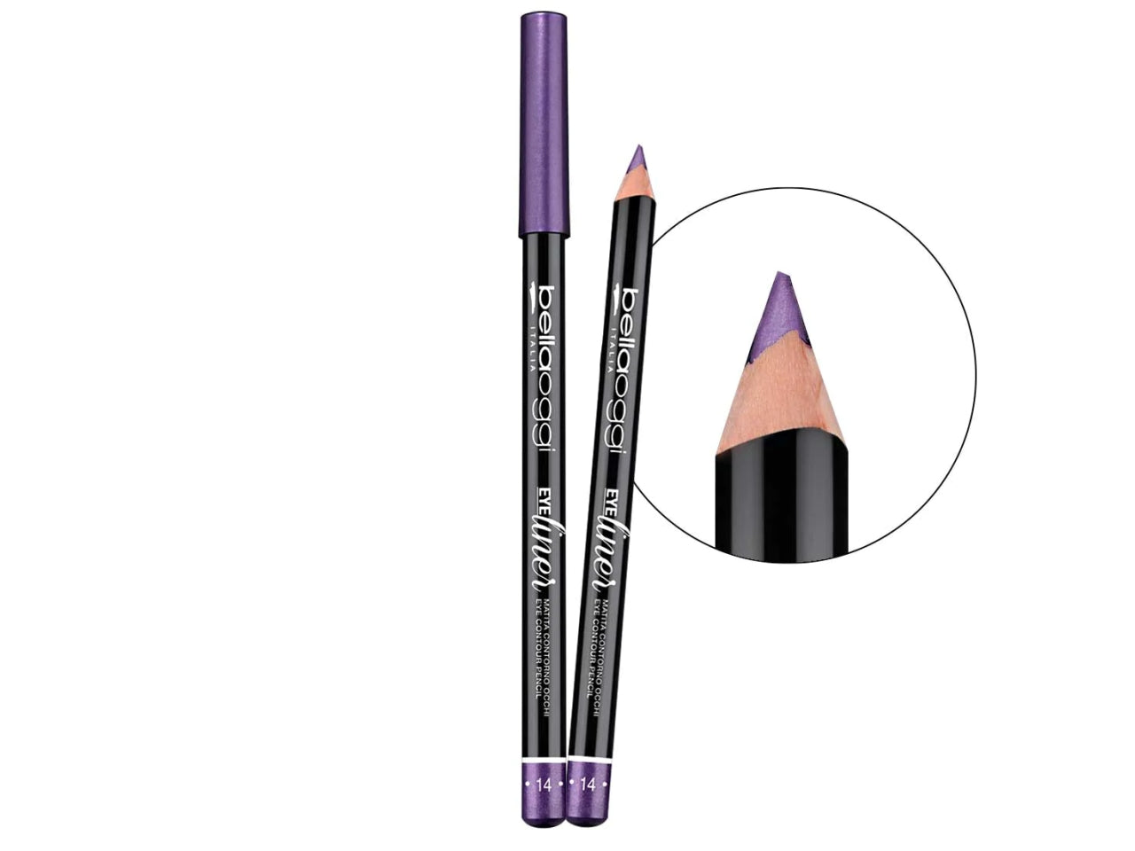 Matita Contorno Occhi Eye Liner - Tratto preciso e tenuta perfetta - Violet - Bellaoggi