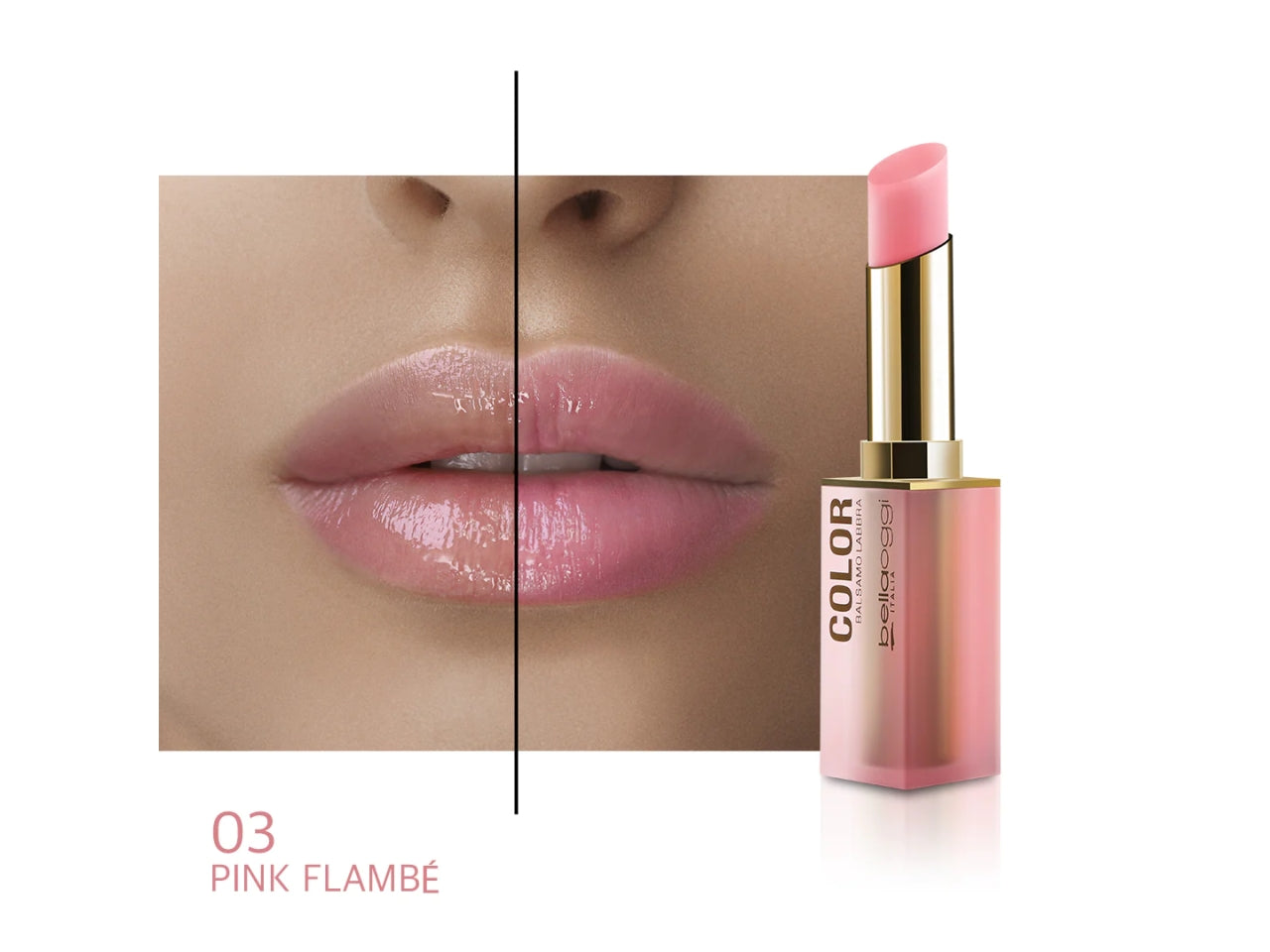 Balsamo labbra rivelatore di colore Pink Flambè - Bellaoggi
