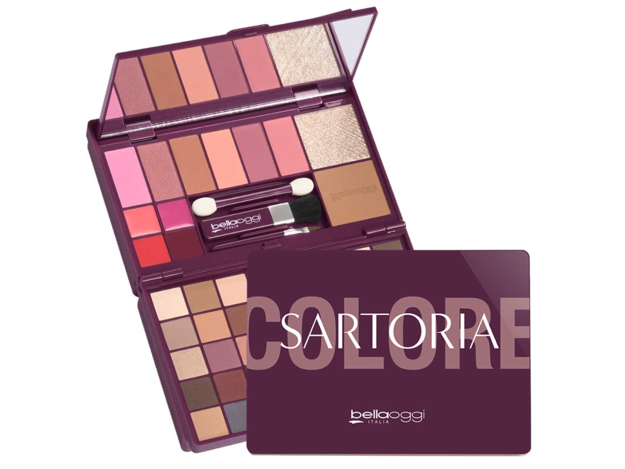 Bellaoggi trousse 40 eyeshadows 6 blush 1 highlighter 1 bronzer 4 lip gloss, Tipologia prodotto: trousse | Bellaoggi