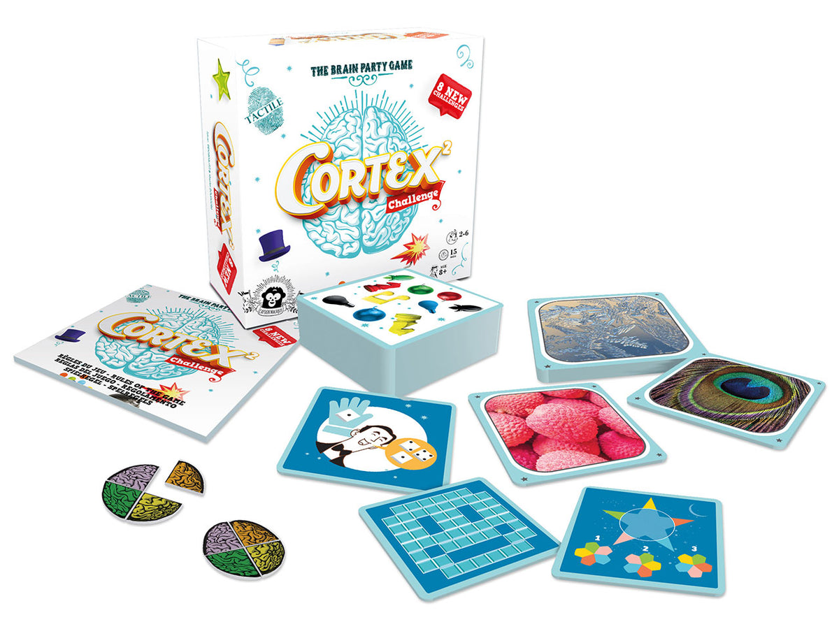 Cortex² Challenge Bianco: Sfide Intellettuali in un Gioco da Tavolo per 2-6 Partecipanti, Dai 8 Anni in su, Versione Italiana - Asmodee