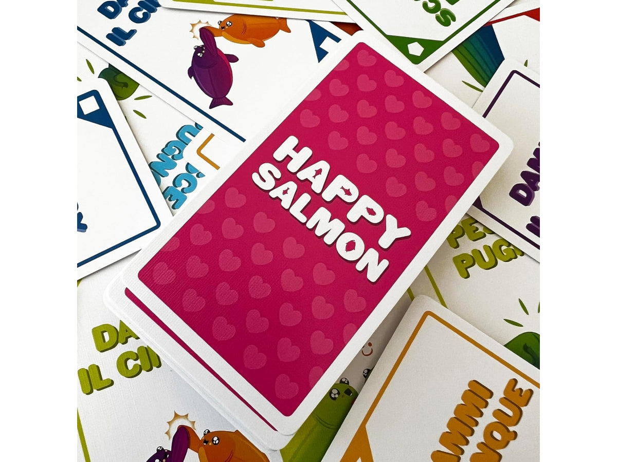 Happy Salmon: Gioco Veloce dai Creatori di Exploding Kittens, 3-8 Partecipanti, Dai 6 Anni in su, Versione Italiana - Asmodee