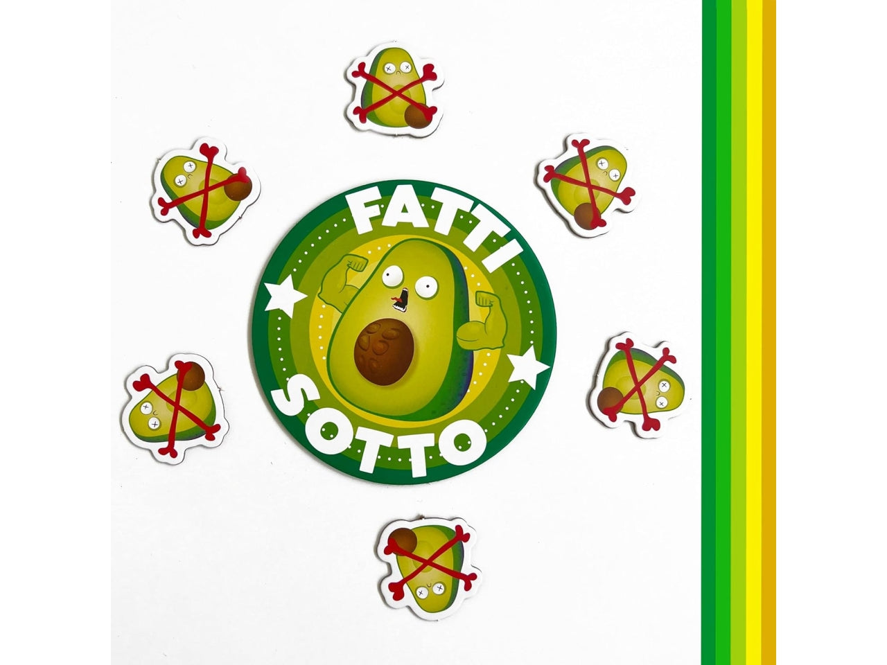 Throw Throw Avocado: Gioco di Abilità e Risate, 2-6 Partecipanti, Dai 7 Anni in su, Versione Italiana - Asmodee