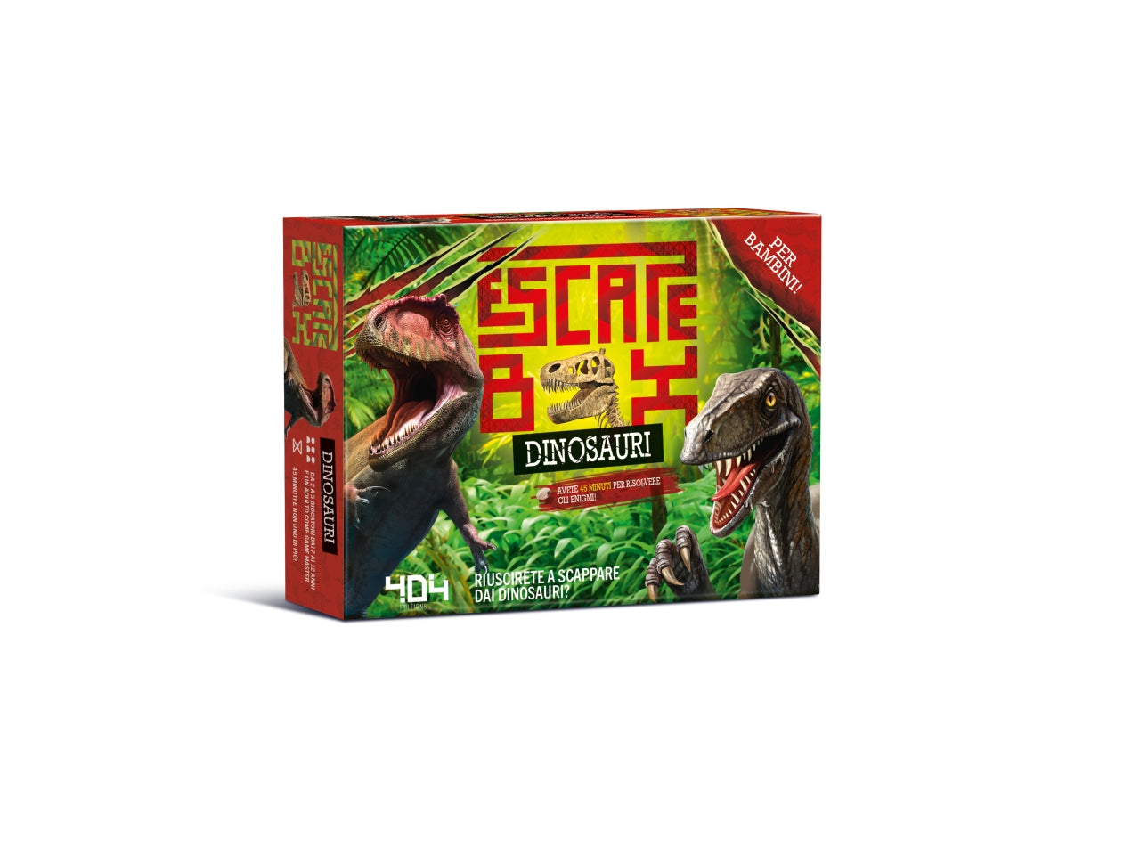 Escape Box Dinosauri: Esplora e Scopri Tesori con i Dinosauri, per 2-5 Partecipanti, Dai 8 Anni in su, Versione Italiana - Asmodee