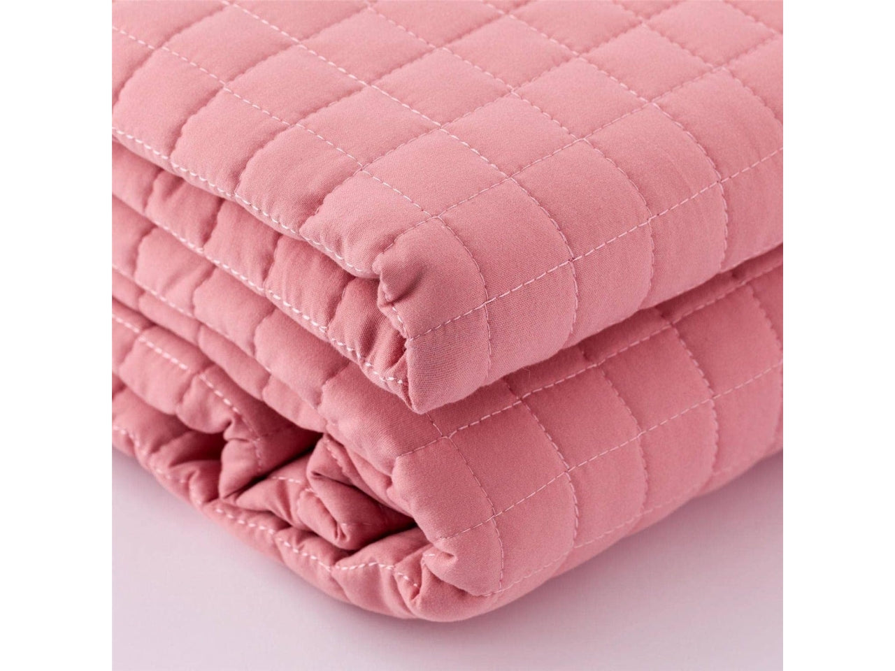 Trapunta letto singolo primaverile Camilla in tessuto trapuntato rosa pesca, 170x260 cm - Carillo Home