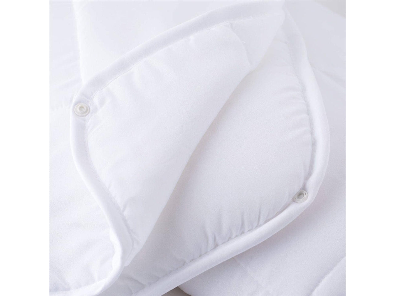 Piumino Interno Sacco, 4 Stagioni Singolo, 2 in 1 con Chiusura a Clip, 150x200cm bianco, Linea Oro Carillo Home