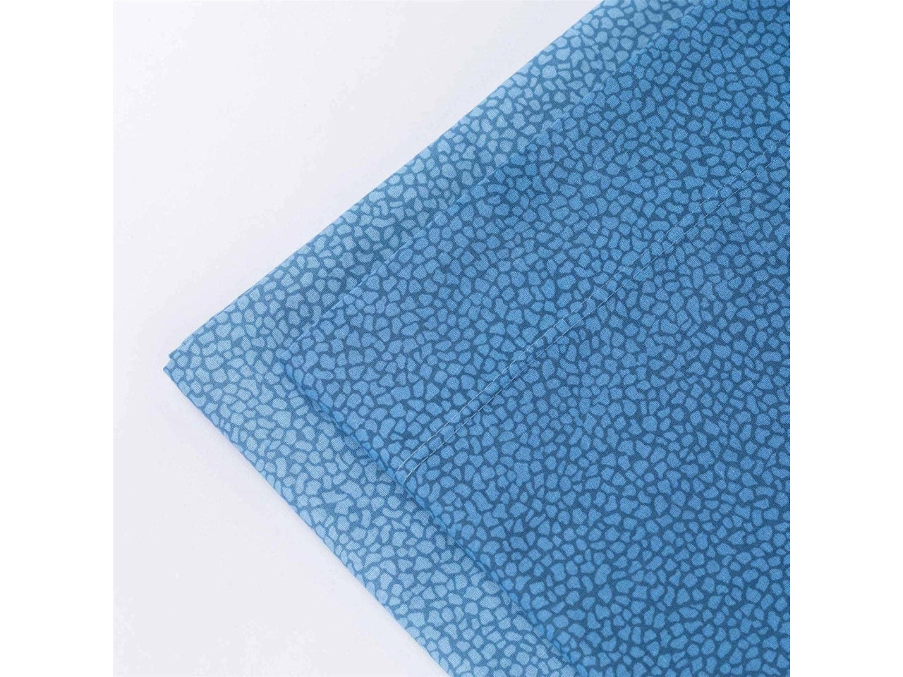 Set Completo Lenzuola Matrimoniale Arios Pois Blu, Puro Cotone, Linea Oro Carillo Home