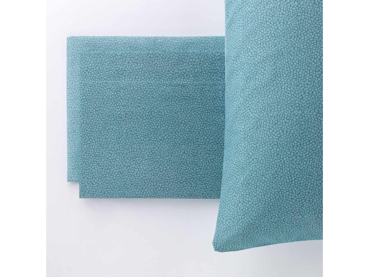 Set Completo Lenzuola Singolo Arios Pois Blu, Puro Cotone, Linea Oro Carillo Home