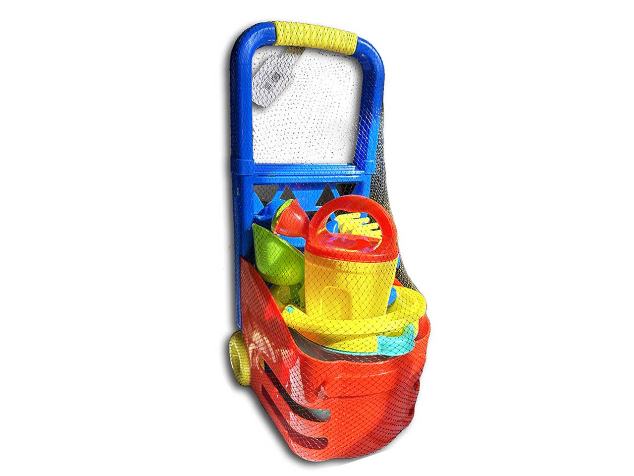 Set giochi mare con trolley per bambini in plastica multicolor 20x27x52 cm - Apel Plastik
