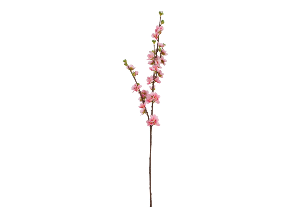 Ramo di pesco natural touch 80cm rosa