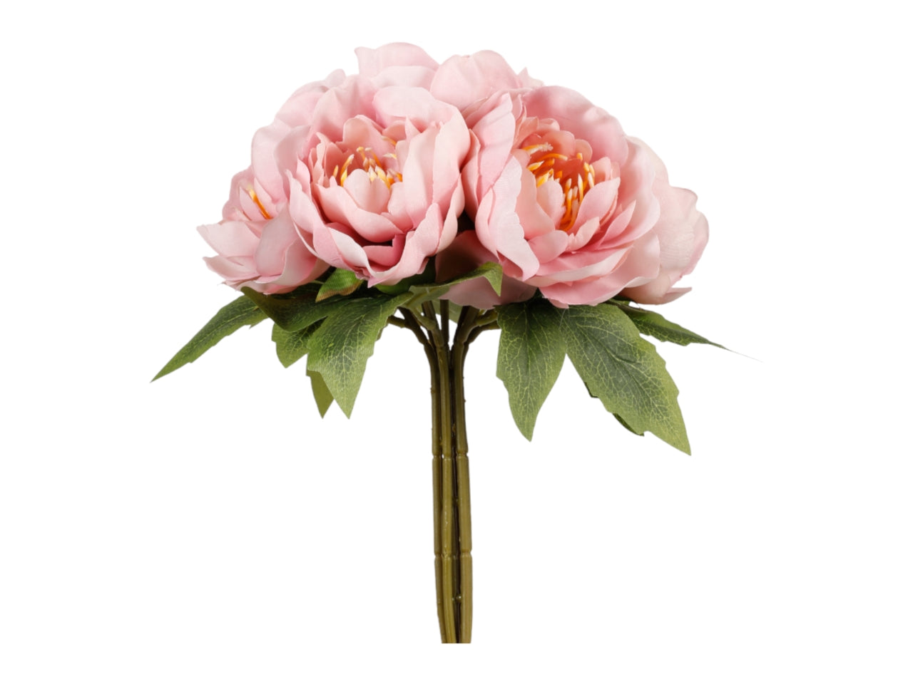Mazzetto peonie 28cm rosa