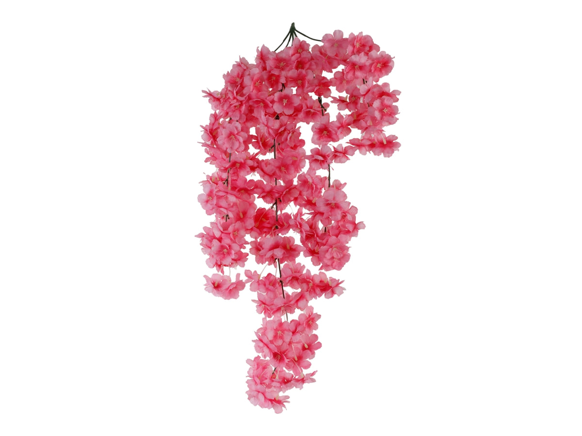 Ramo pendente pesco 70cm fucsia