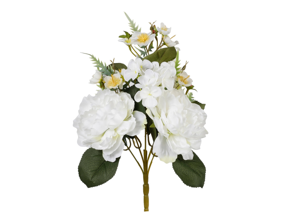 Mazzo di peonie bianche