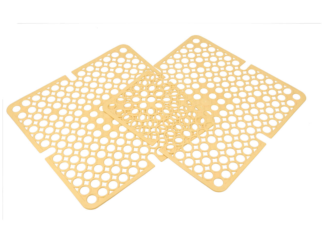 Tappeto lavello 3 pezzi giallo 10146