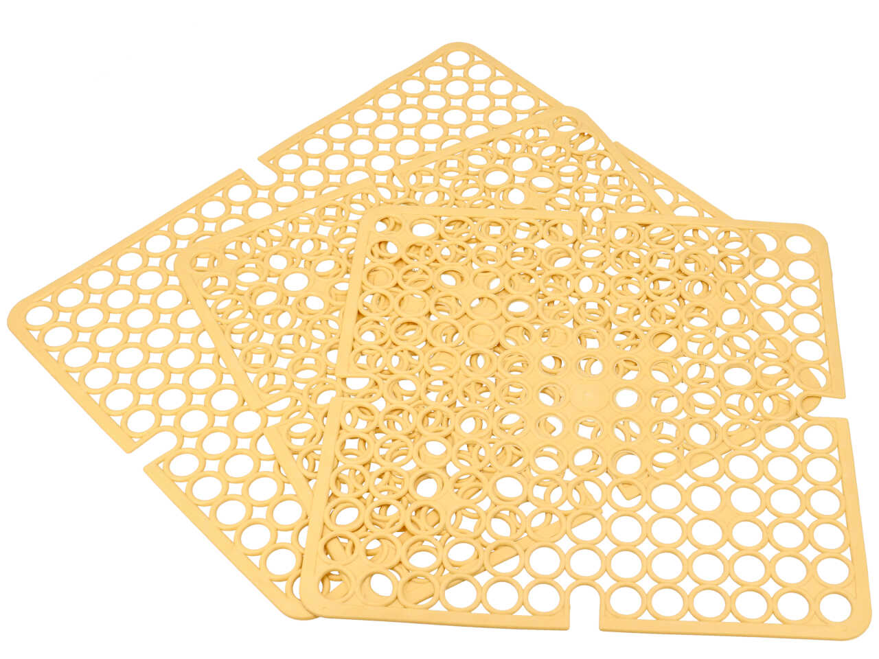Tappeto lavello 3 pezzi giallo 10146