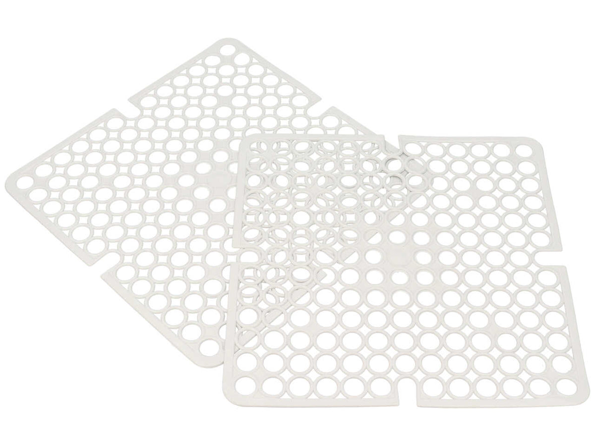Tappeto per lavello 3 pezzi bianco