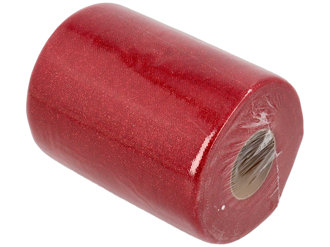 Rotolo tulle rosso con glitter 12,5 cm x 50 mt - Baratti